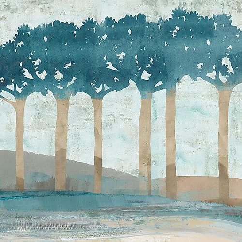 Trees at Dusk Landscape Print