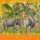 Elephants Nursery Art Print