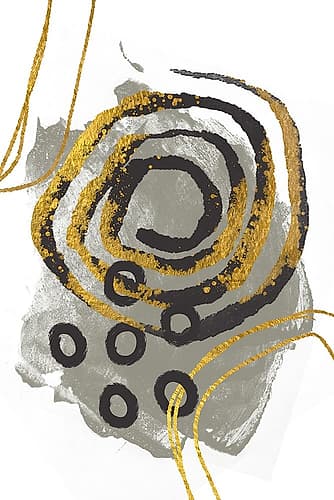Gold Meets Neutrals VI Art Print