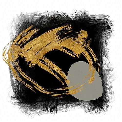 Gold Meets Neutrals IX Art Print