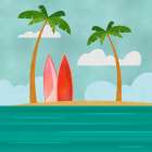 Caribbean Surf Spot Art Print
