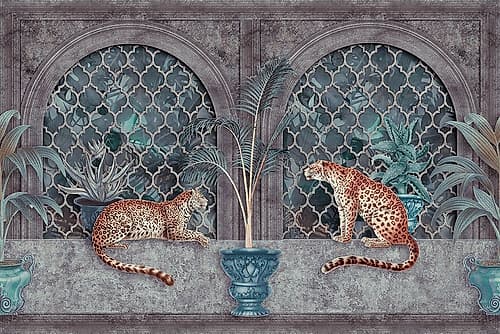 Cheetah Jungle Palace Nature Print