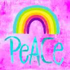 Peace Rainbow Art Print