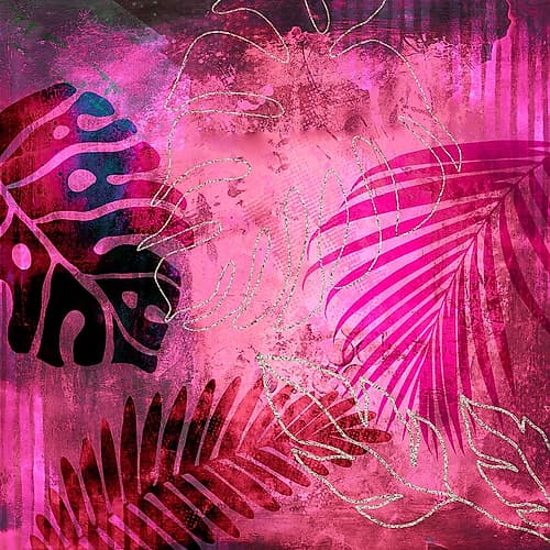 Pink Summer Jungle Art Print