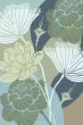 Art Deco Flowers I Art Print