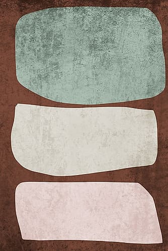 Mid Century Modern Art Abstract Shapes VII Mid-century moderne reproduction