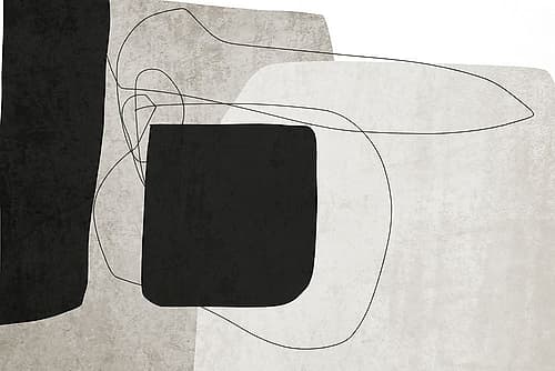 Mid Century Modern Art Abstract Shapes XIII Mid-century moderne reproduction