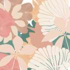 Big Retro Flowers I Art Print