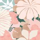 Big Retro Flowers II Art Print