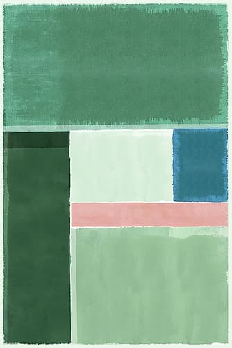 Green Horizon I Art Print