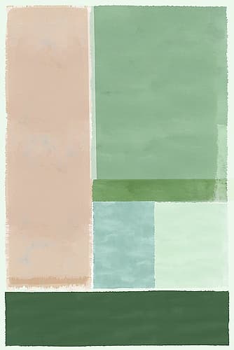 Green Horizon III Art Print