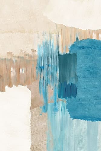 Blue Motion II Minimalist Print