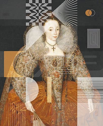 Lady Eleanor Percy, With a Touch of Modern Art Print
