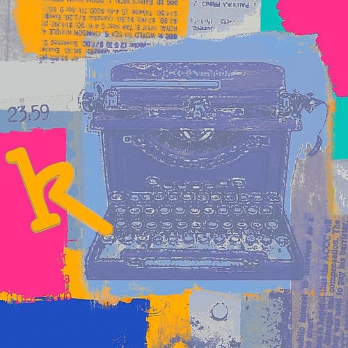 Vintage Typewriter I Art Print