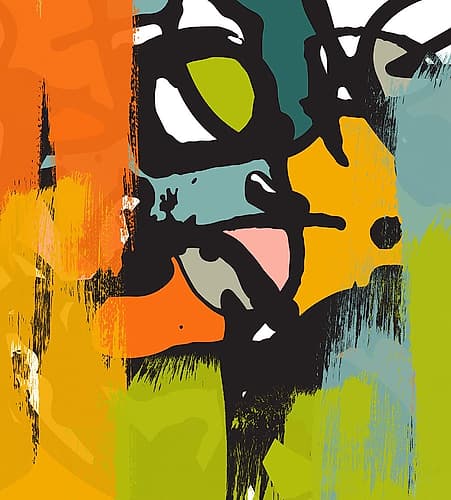 Abstract Graffiti I Art Print by Irena Orlov