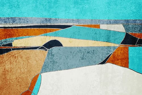 Landscape, Organic Shapes and Lines I Art Print