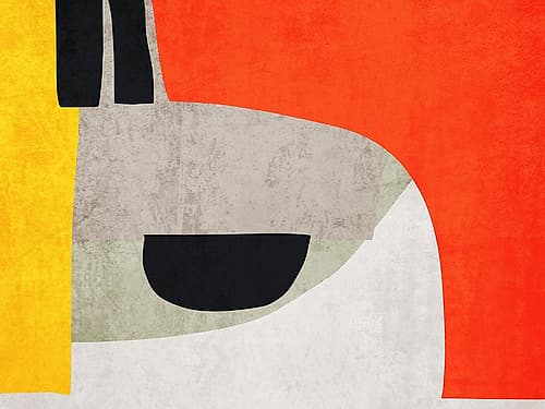 Organic Shapes and Lines V Art Print