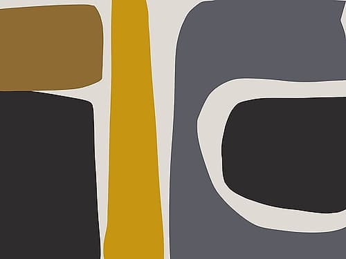 Organic Shapes and Lines XI Minimalist Print
