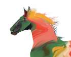 Color Wrapped Horse II Art Print