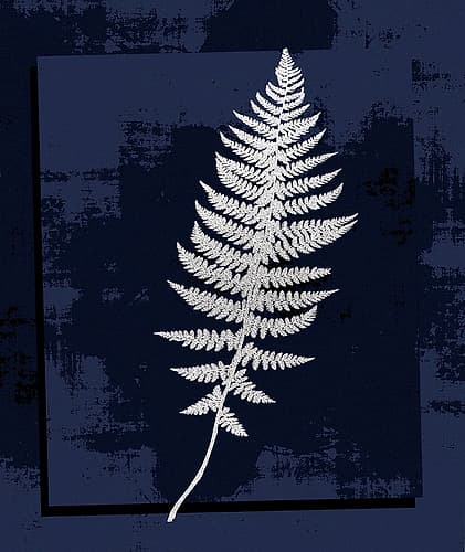 Silver Leaf II Nature Print