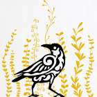 Bird in the Bush I Art Print
