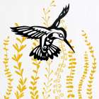 Bird in the Bush II Art Print