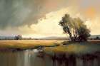 Sunset Walk Landscape Print