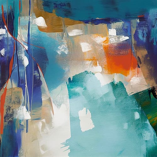 Whispers of Color Art abstrait reproduction