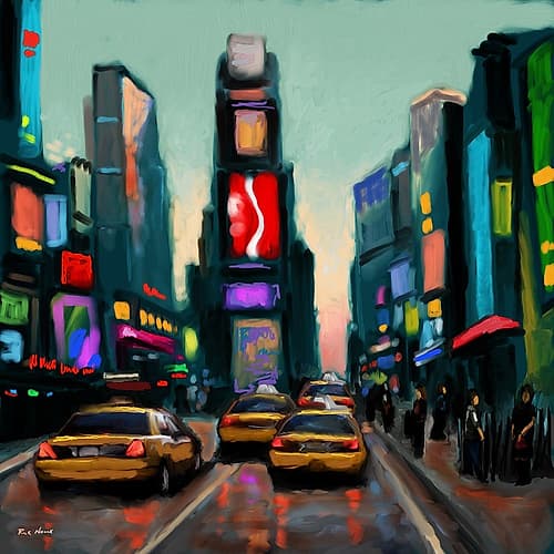 Time Square Cityscapes Print