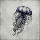 Floating Ocean Beauty I Bathroom Art Print