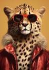 Jungle Couture Bathroom Art Print