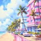Beachfront Vibes Art Print