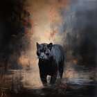 Mystic Panther Art Print