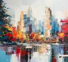 Autumn Palette in the City 2 Art Print