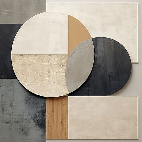 Midcentury Mod Abstractions 4 Minimalist Print