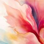Vibrant Watercolor Layers 1 Art Print