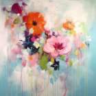 Gentle Floral Embrace 2 Art Print