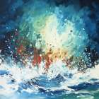 Aqua Euphoria 2 Art Print