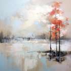 Peaceful Pond 1 Art Print