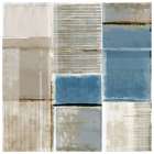 Blue Coastal Patchwork II Art Print