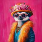 Vivid Beastly Belle Art Print