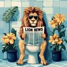 Morning Roar-tine Art Print