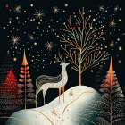 Snowy Christmas Eve II Art Print