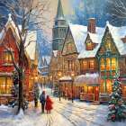 An Olde English Christmas Art Print