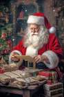 Checking His List Art Print