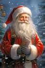 Santas Secret List Art Print