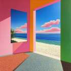 Windows To Paradise 1 Art Print