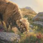 Highland Bovine I Art Print