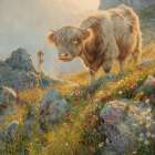 Highland Bovine II Art Print