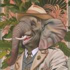 Elephant Face Art Print